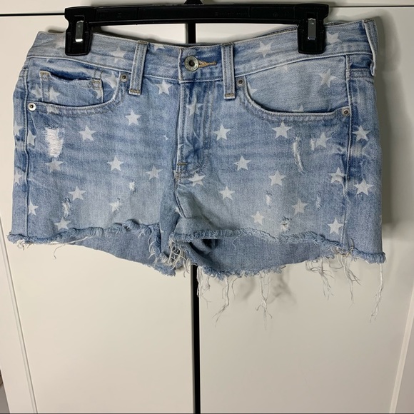 Lucky Brand Pants - Lucky Brand The Cut Off Star Denim Shorts